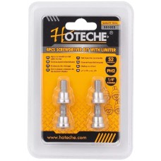 Набор бит  1/4", PH2-25мм, 4шт, с ограничителем.  HOTECHE  251022