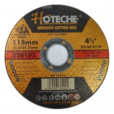 Диск отрезной по металлу  T41- 115 х 1.0 х 22.23мм.  HOTECHE  550102