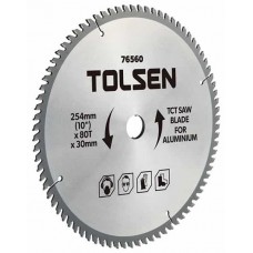 Диск  пильный по аллюминию  10"/ 254мм х 100T х 30мм/16/20/22.2/25.4мм.  INDUSTRIAL   TOLSEN  76561
