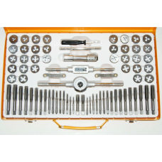 Набор метчиков и плашек  74 шт.  HOTECHE  640209